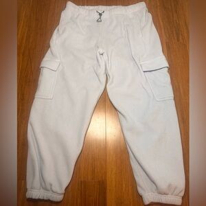 Calvin Klein Light Gray Fleece Performance Cargo Pants